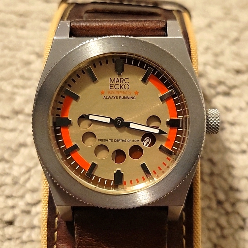 Marc Ecko leather watch